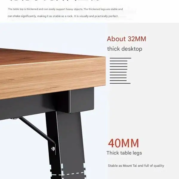 40x40 سنتيمتر دائم الساقين 32 مللي متر سمك سطح المكتب 140/160 سنتيمتر مكتب عمل للمنزل الكمبيوتر الشخصي دراسة مكتب للكتابة التعبئة والتغليف الجدول