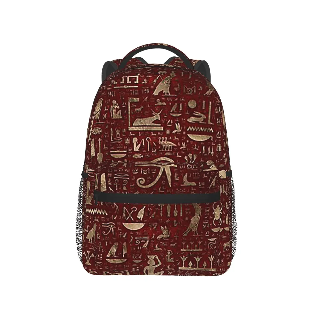 Ransel Hieroglif Mesir Kuno Diskon Besar Tas Buku Anak Laki-laki Perempuan Kapasitas Besar Tas Sekolah Tas Bahu untuk Pria Wanita