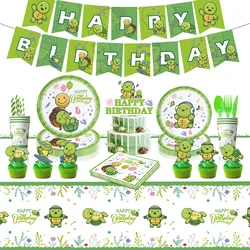 Cute Turtle Party Decorations, Party Supplies, Happy Birthday Banner, Baby Tableware, Balloons, Boys, Girls