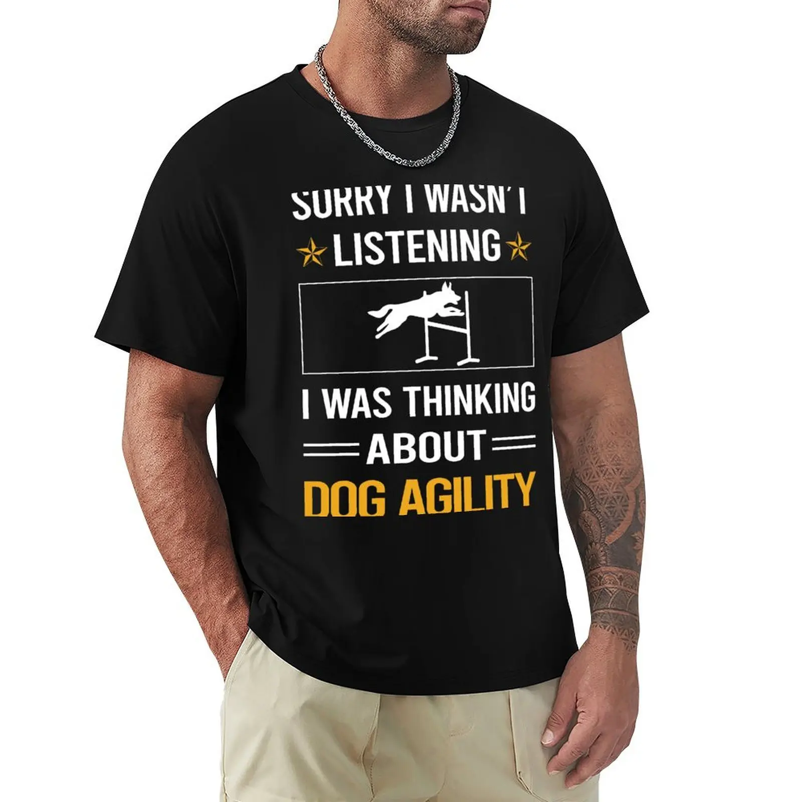 Funny Listening Dog Agility Training T-Shirt Casual Trendy Streetwear Tee Shirt
