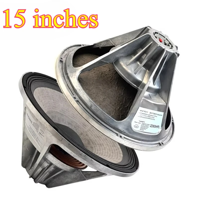 15 Inch Neodymium Magnet Complete Woofer Unit Dual Coil Differential Drive Raw Bass Speaker for Line Array Subwoofer Cabinet