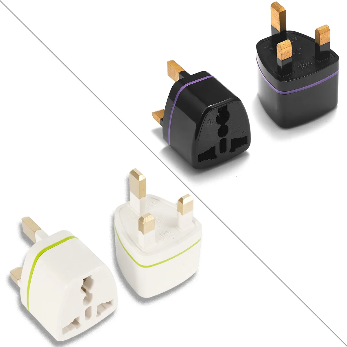 Adaptador de corriente para Reino Unido, enchufe tipo SG de EE. UU., UE a Reino Unido, convertidor eléctrico, adaptador de viaje Universal americano, Corea, Euro a británico