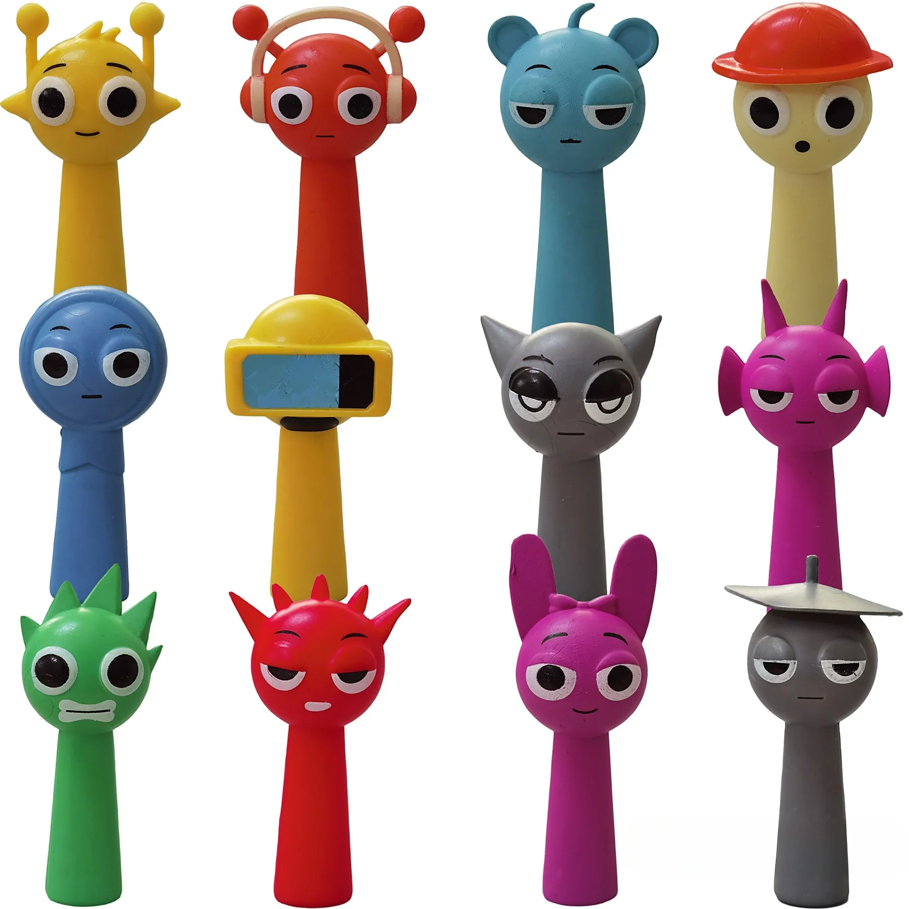 12pcs/set Sprunki Figures Mode Toys Sprunki Incredibox Action Figures Sprunki Game Cartoon Birthday Gifts Christmas Gift Toys