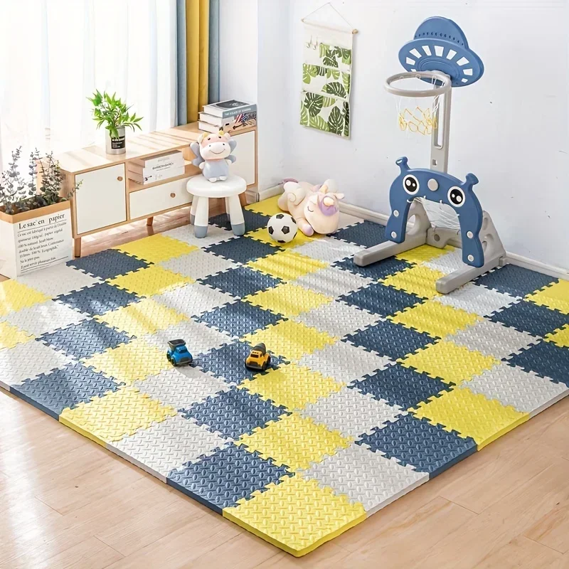 30*30*1CM Baby Puzzle Mat Play Mat Kids Interlocking Exercise Rugs Soft Carpet Climbing Pad EVA Floor Carpet Bedroom Decor