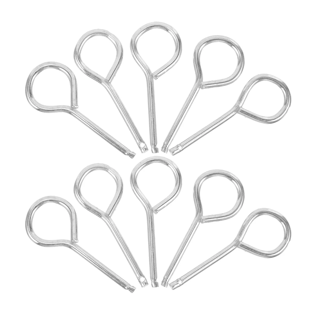 Exacpilles de verrouillage de remplacement pour équipement d'extincteur, étiquette autocollante, goupille de sécurité, outils d'évier pour extincteurs, argent, 20 pièces