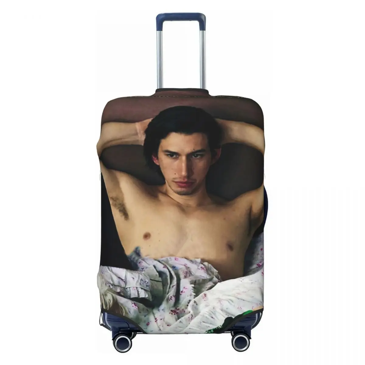 Adam Driver With Dog Photosession Luggage Protective Dust Covers Elastic Waterproof 18-32inch Suitcase Cover Travel Accessories