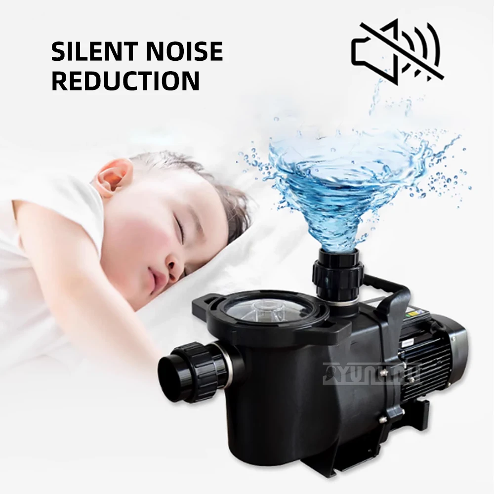 Spa Massage Pool Pump Vacuum,Swimming Pool Circulating Water Pump, Pump Equipment with Hair Collector Filter