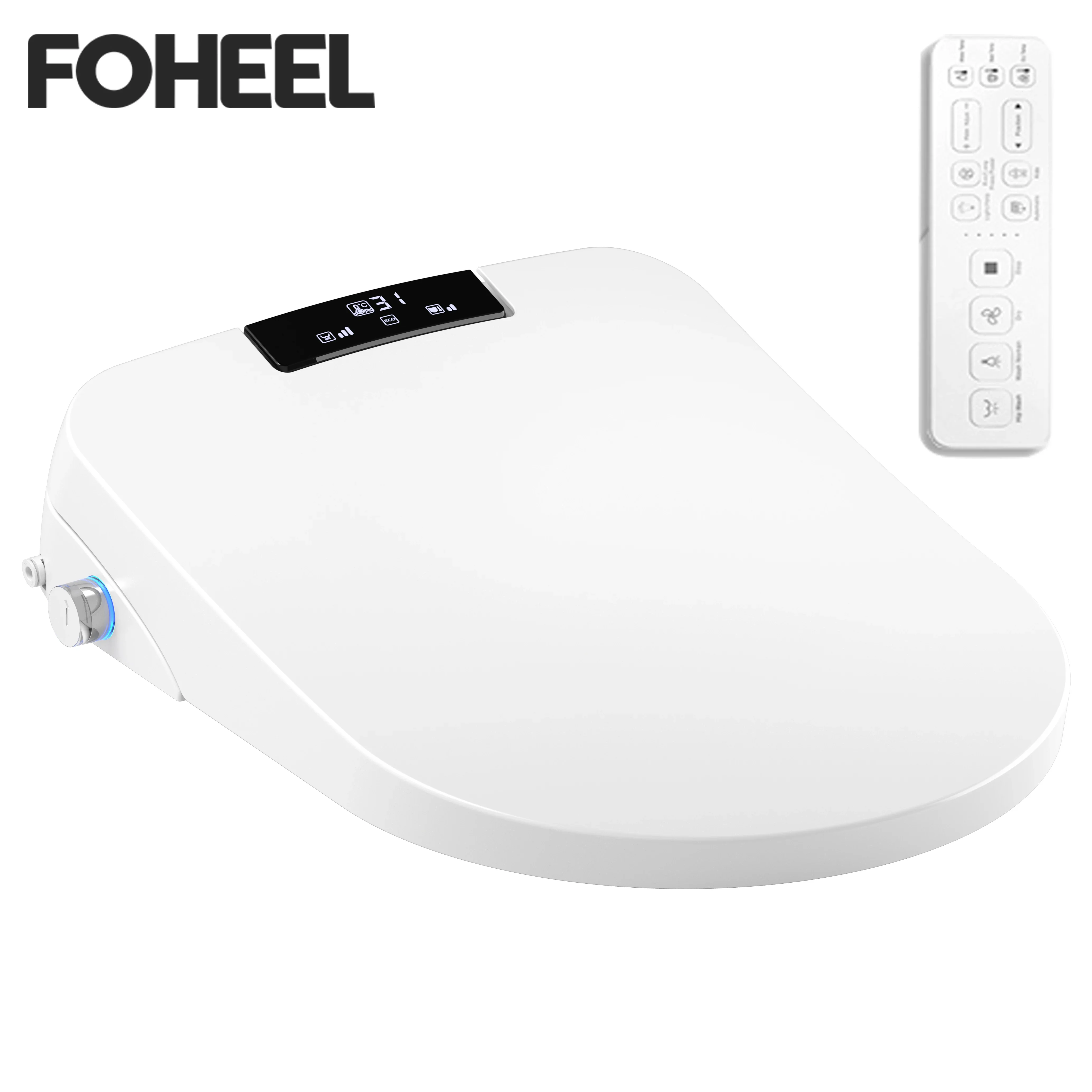 FOHEEL Auto Open Smart Toilet Seat Heating Intelligent Toilet Cover U Shape