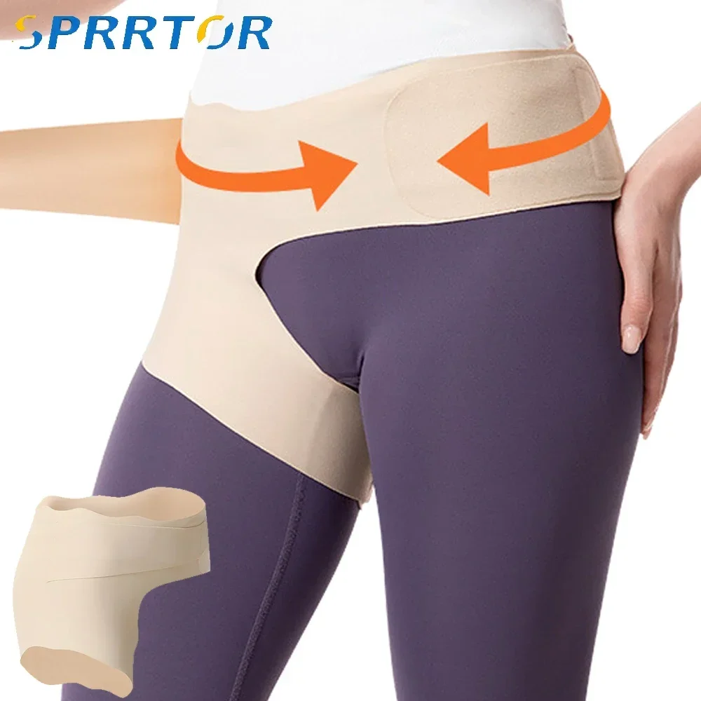 1PCS Ultra Thin Hip Brace for Women and Men, Supports Hip Pain Relief and Aids Hip Injury Recovery, Reduces Swelling