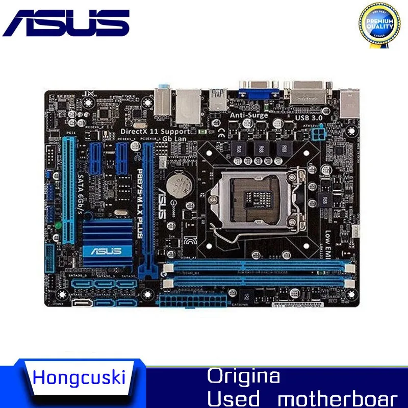 

Used Motherboards For ASUS P8B75-M LX PLUS B75M motherboard DDR3 16GB LGA 1155 B75 USB3.0 SATA3 PCI-E3.0 Desktop motherboard