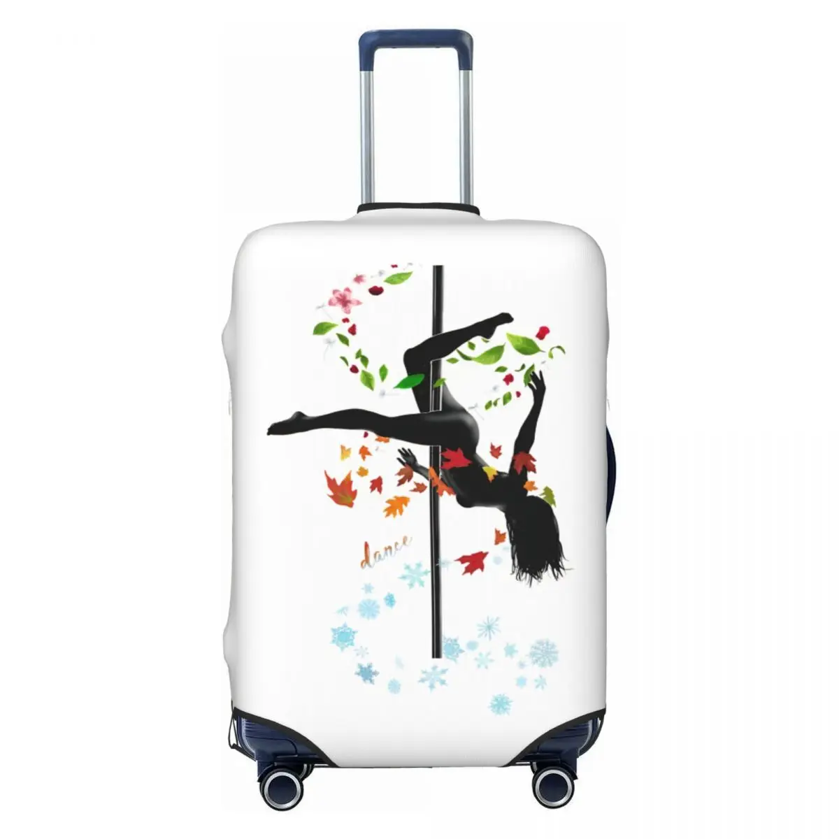 

Dance Pole Dancing Active & Gym Wear Windy Four Seasons Suitcase Cover Vacation Practical Luggage Case Cruise Trip Protection
