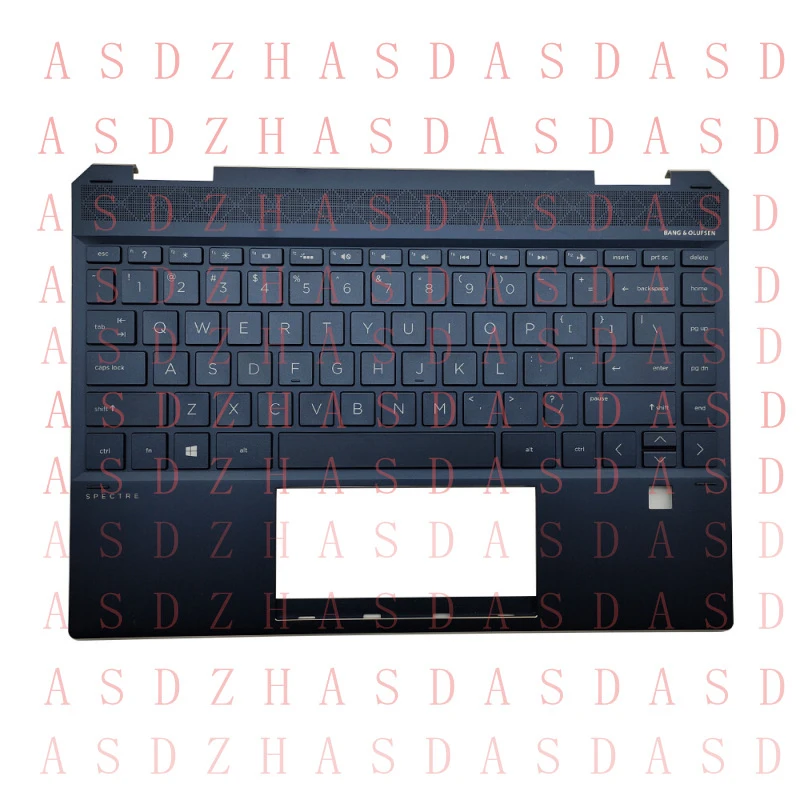 

Клавиатура с подсветкой и подставкой для рук Z для HP Spectre X360 13-AP 13-AP0013DX, синяя, L37683-001