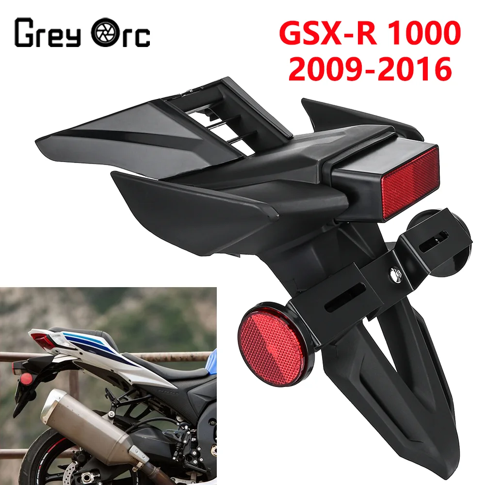 Motorcycle Rear Mudguard For Suzuki GSXR1000 GSX R1000 K9 2009 2010 2011 2012 2013 2014 2015 2016 License Plate Fixing Bracket