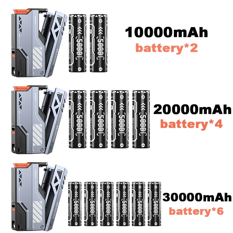 VYVYLABS CCC قوة البنك المحمولة 22.5 واط شحن سريع مع 21700 بطارية قابلة للاستبدال تصميم قابل للفصل آيفون 17 16 سامسونج