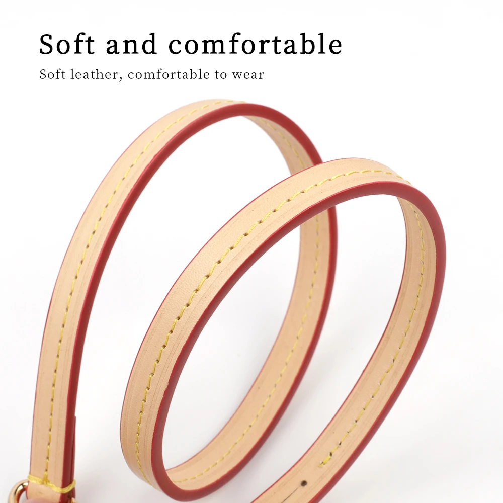 Genuine Leather Bag Handle Short Strap Shoulder Detachable Bag Replacement Women Cowhide Wrist Strap Accessories