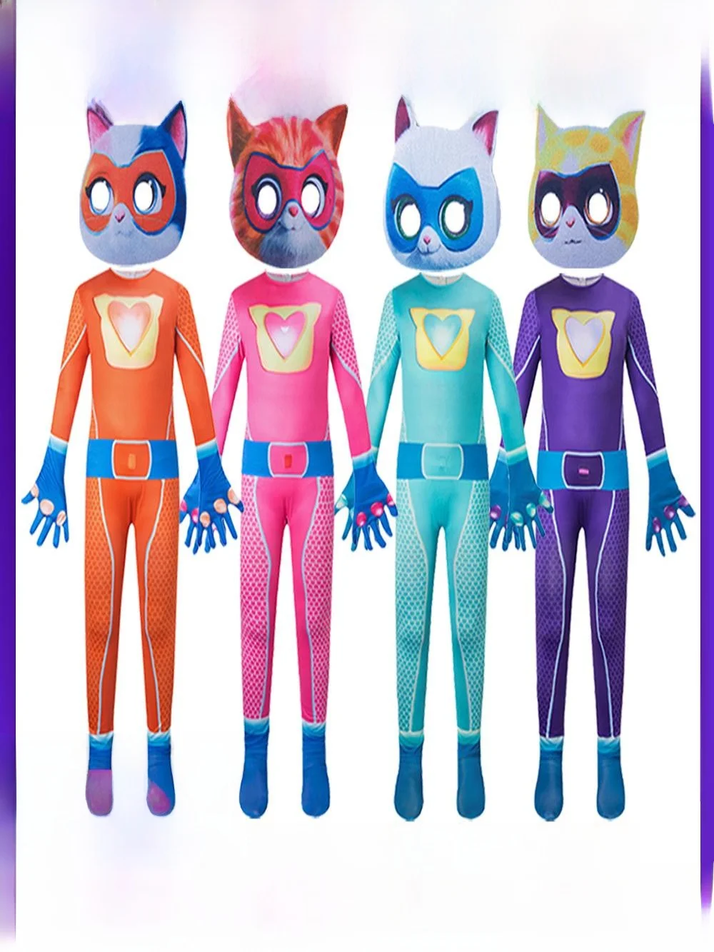 

Комбинезон SuperKitties, обтягивающая одежда, костюм для выступления на Хэллоуин, женский костюм в этническом стиле, осень 2025 г.