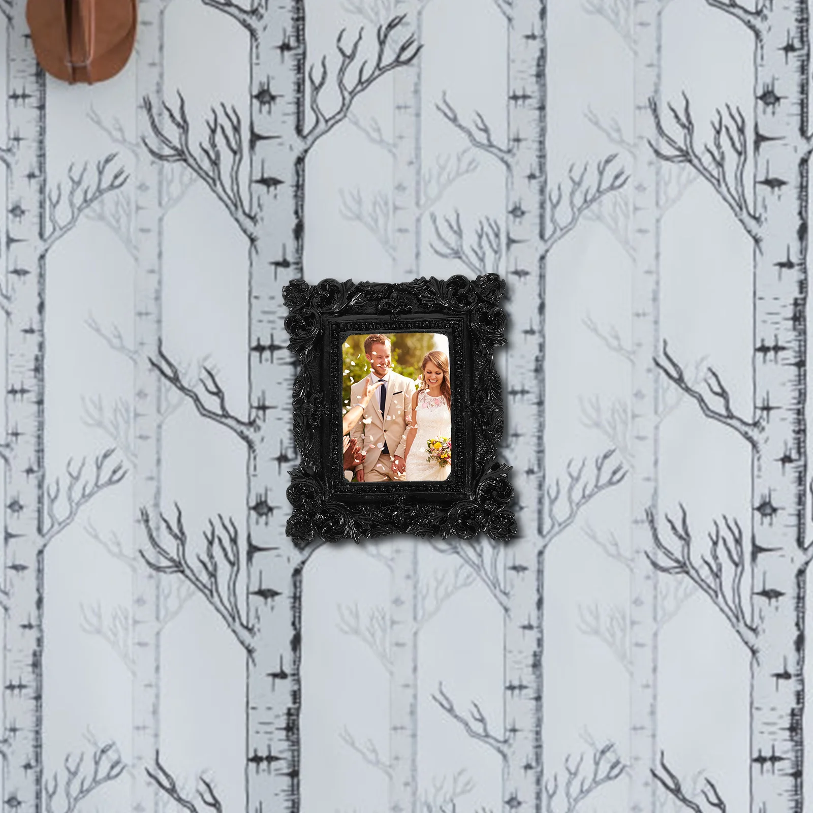 2 قطعة الراتنج صورة صغيرة خمر زخرفة الصورة الزخرفية للمنزل التصوير عرض الفن الأسرة إطار الصورة سطح المكتب الصغيرة #2