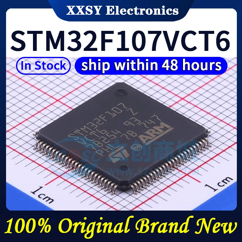 STM32F107VCT6 Original de alta qualidade, STM32F107VBT6, STM32F107RCT6, STM32F107RCT6, STM32F107VCH6, 100% novo