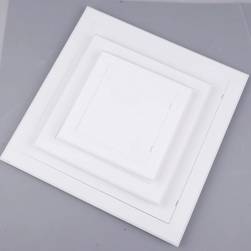 White PVC Access Door Universal Push Type Inspection Port Wall Ceiling Plastic Hatch Cover 1pc
