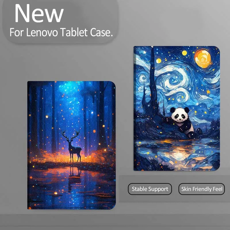 

Shining Forest Deer Night Gift For Xiaoxin Lenovo Tab Pad K11 K10 M10 P11 3rd Plus Pro Legion Y700 Y900 Gen4 2 Tablet Case