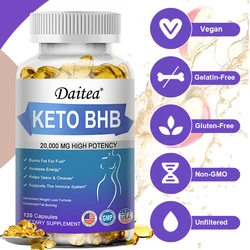 Keto Capsules for Weight Loss, Digestion, Cleanse, Gluten-Free, Non-GMO and Vegan