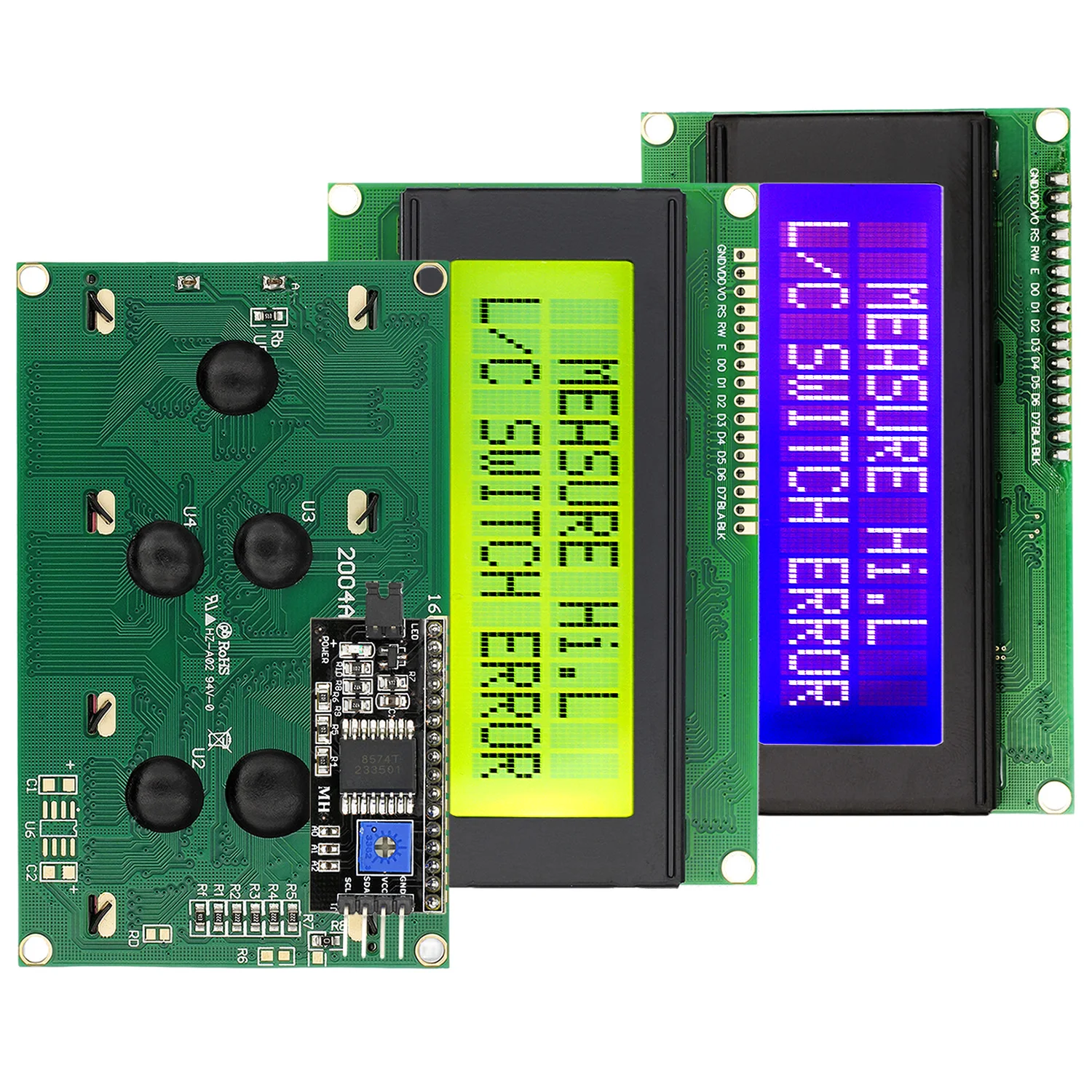 Modulo LCD LCD1602A 2004A 12864B 0802 16x2 20x4 Display LCD a caratteri PCF8574 interfaccia IIC I2C Controller HD44780 per Arduino