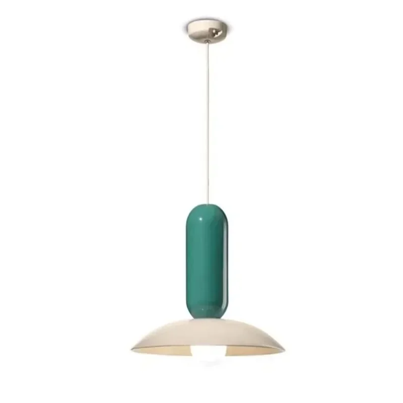 Danish Nordic Designer LED Colour Hanging Chandelier Pendant Light for Modern Restaurant Dining Room Bedroom Ceiling Lighting