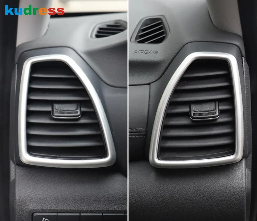 For Hyundai Tucson 2019 2020 Carbon Fiber Car Front Side Air Condition Vent Outlet Cover Trim Interior Mouldings Accessories image 2