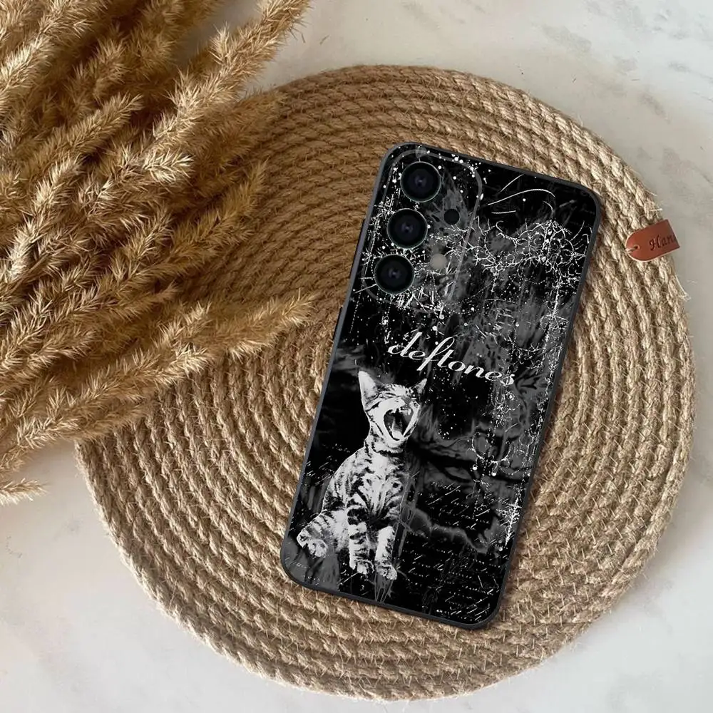 Phone Case For Samsung S25,S24,S21,S22,S23,S30,Ultra,S20,Plus,Fe,Lite,Note,10,9,Band D-Deftones 5G Black Cover