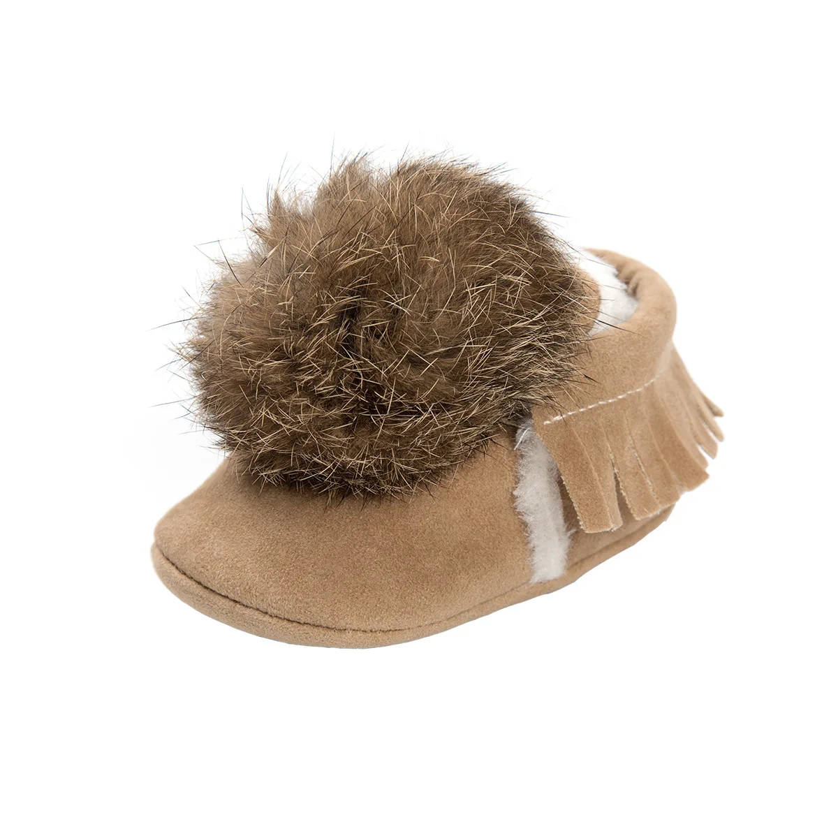 أحذية أطفال ريترو بنات بوي لطيف أطفال كرات كبيرة نعل ناعم من جلد البولي يوريثان حذاء مسطح لحديثي الولادة مضاد للانزلاق مشوا لأول مرة #6