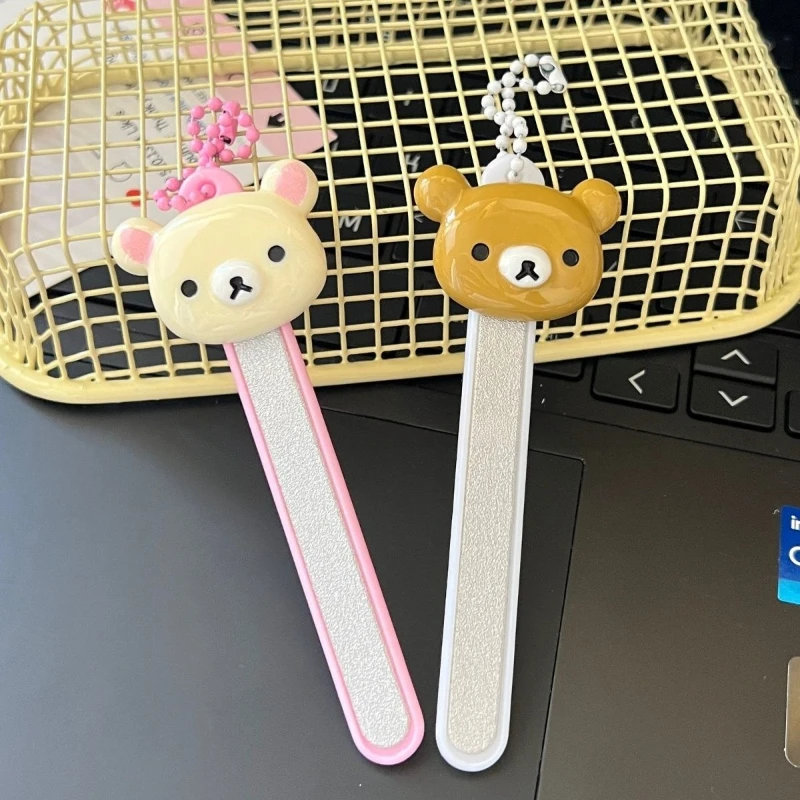 Rilakkuma cartoon anime nail art tool for filing nails, personalized nail file strips, mini cute creative nail sanding strips view 6