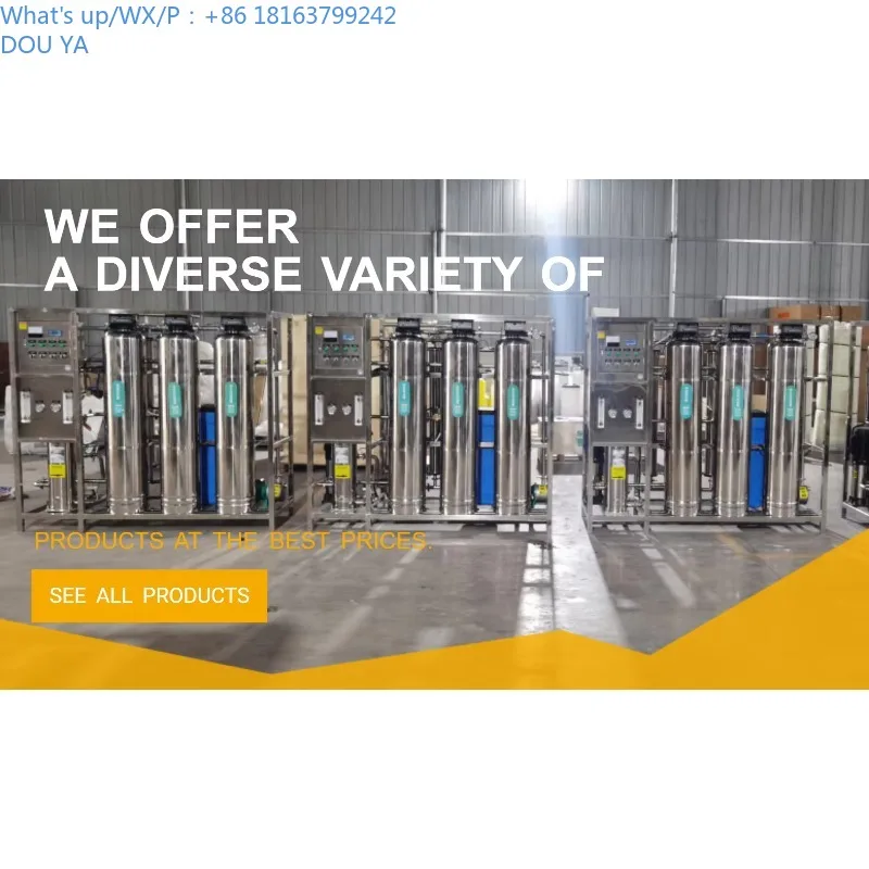 2026 Sistema de filtro de agua por ósmosis inversa de alta eficiencia para el tratamiento de agua de plantas