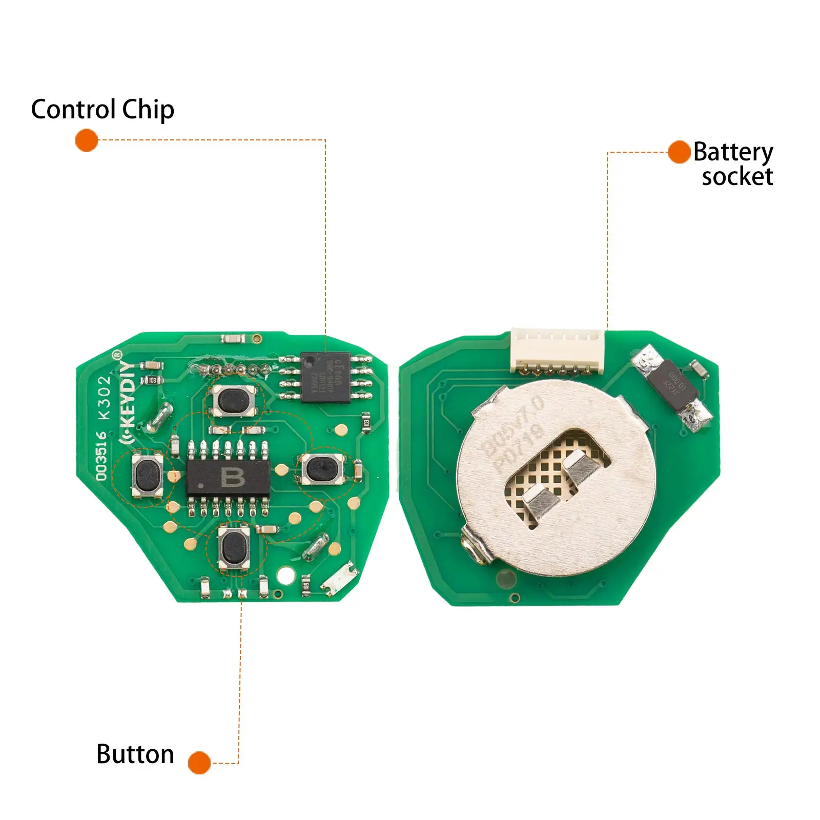 KEYDIY KD B05-3 Universal Car Remote Key 3 Buttons for Toyota Type Remote Car Key for KD900/MINI/KD-X2 Programmer Tool