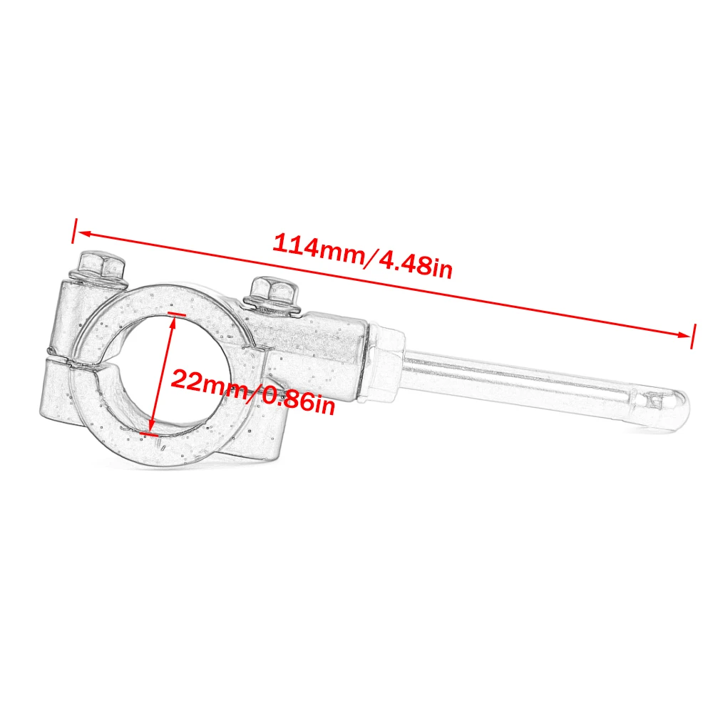 Motorcycle Side Stand Kickstand Extension Kit Motorbike Foot Pedal Support Tool For 20-23MM Kickstands Ducati Scrambler Honda