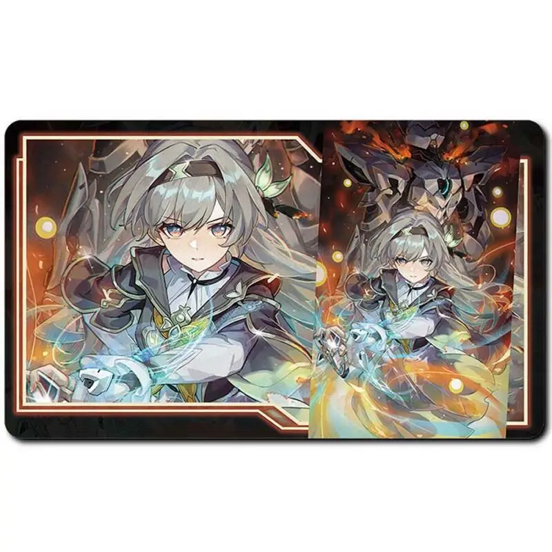 

Ю-Ги-О! Honkai Impact 3 Firefly Elysia OCGPTCG DIY: Коврик для карт, мыши и клавиатуры (600*350*2 мм)