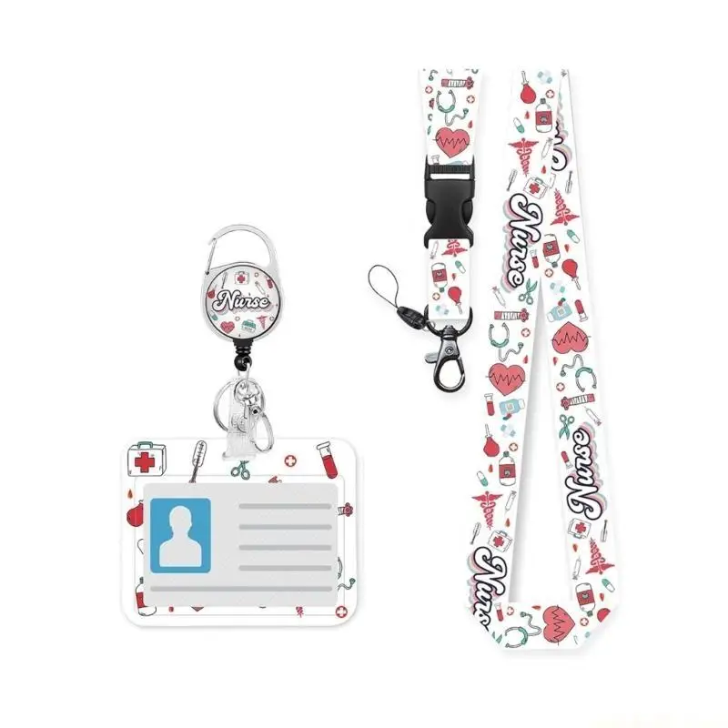 Lanyard with Card Holder Water Resistant Card Sleeve Badge Holder with Lanyard