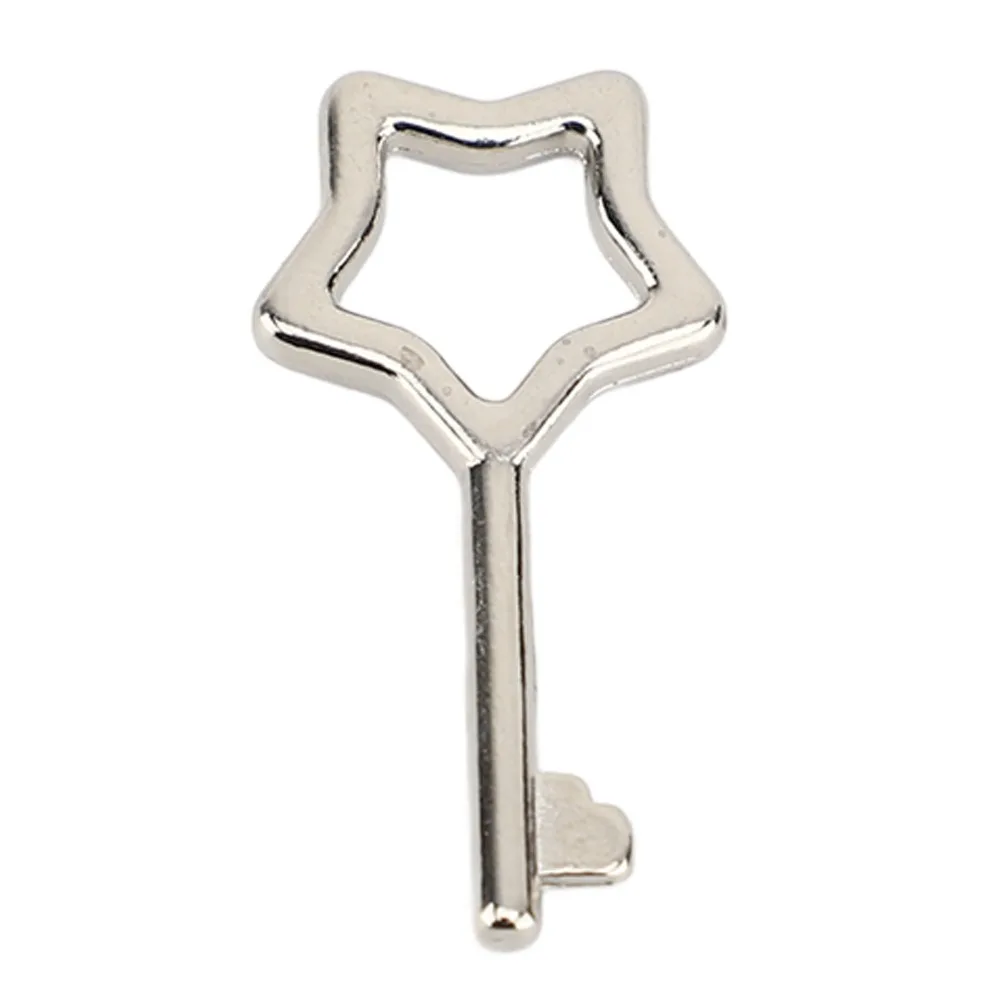 8pcs Five Pointed Star Star Shaped Padlock Bronze Silver Treasure Chest Padlock Key Included Zinc Alloy Metal Diary Lock