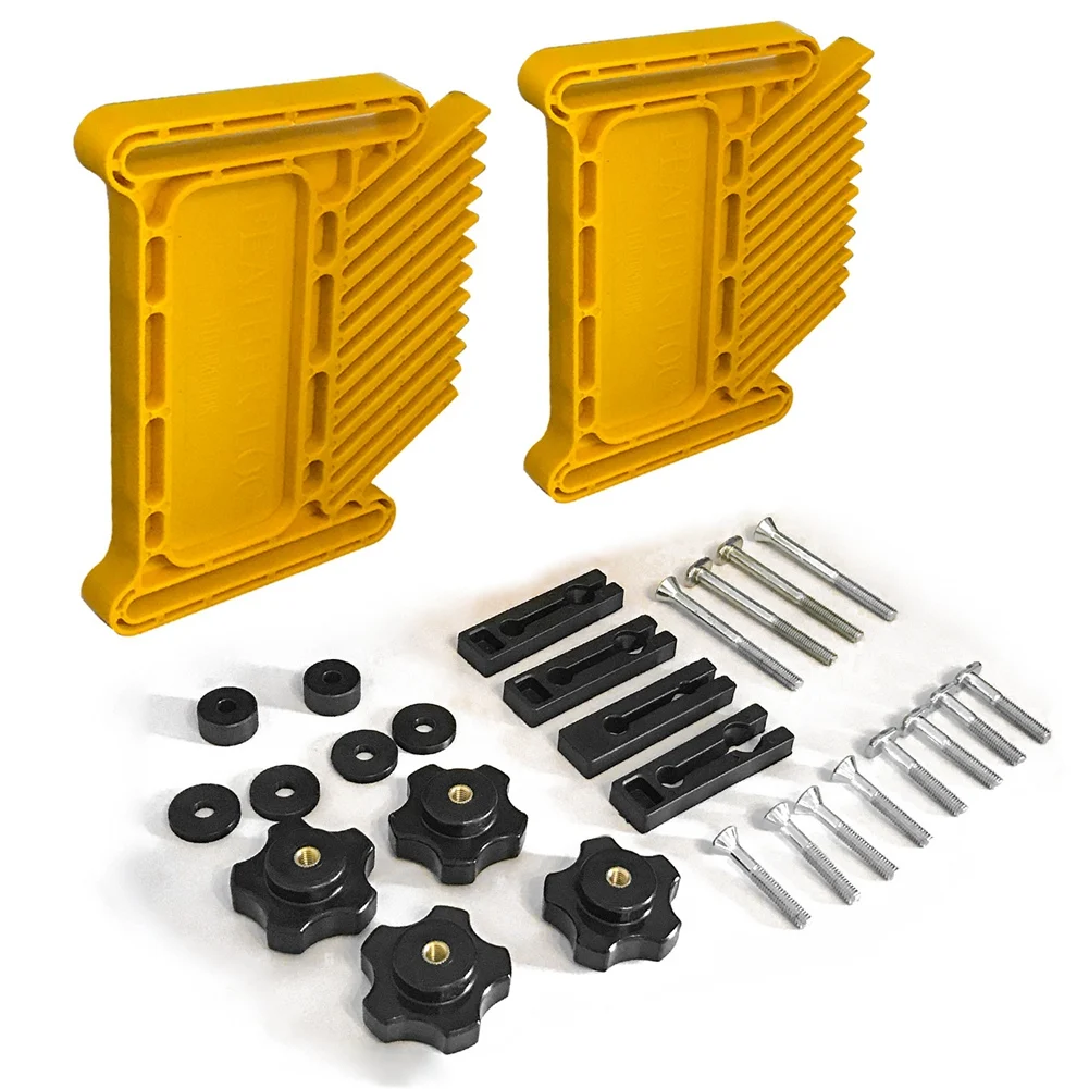 ABJY-2 Stuks Featherboard Houtbewerking Feather Board Set Router Tafels Zagen Aid Tool Kits Met T-Slots, Verstek Slots