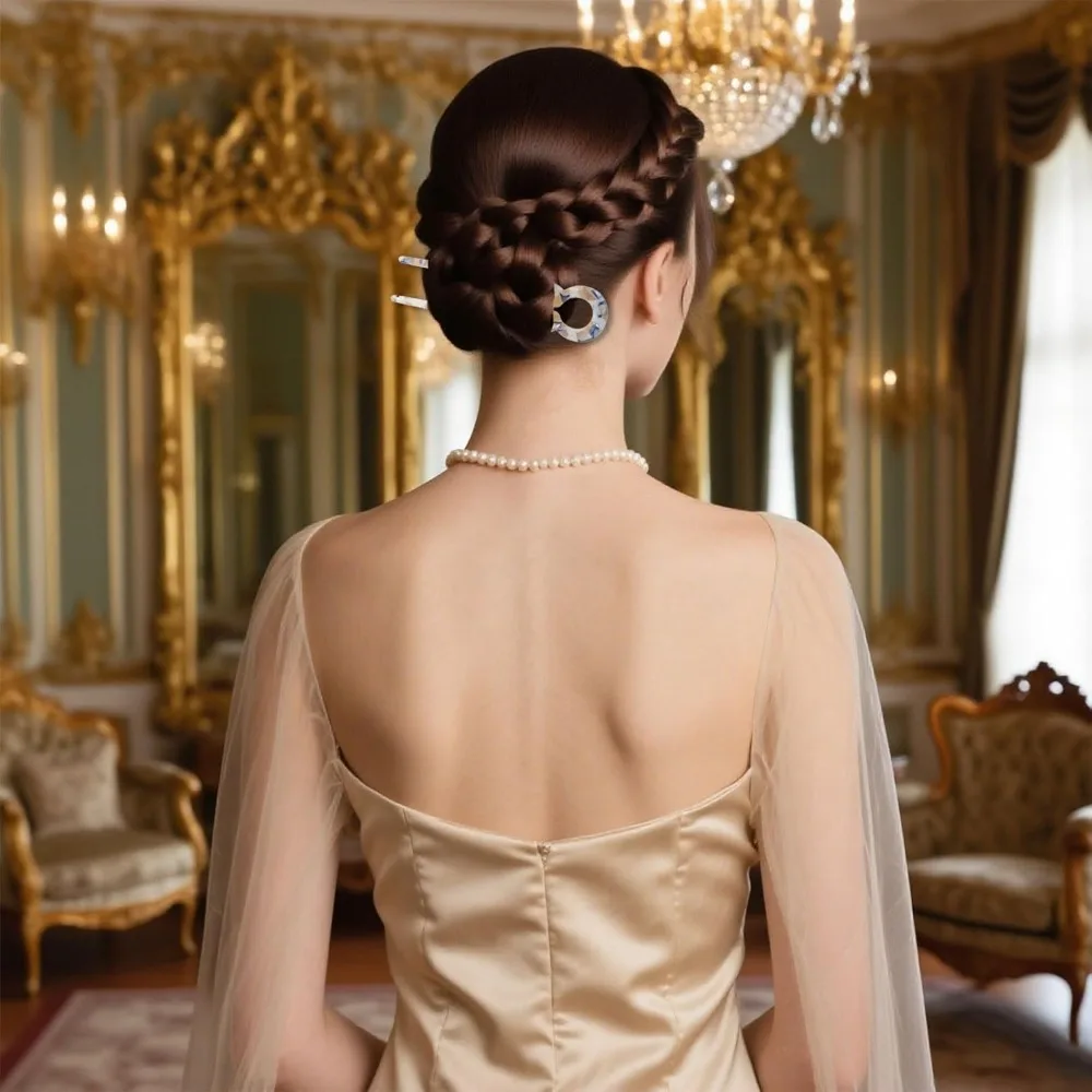 4 Uds. Pasador de pelo de prestigio, nueva horquilla francesa para cumpleaños, boda, graduación, accesorios para peinados adecuados para todo tipo de cabello