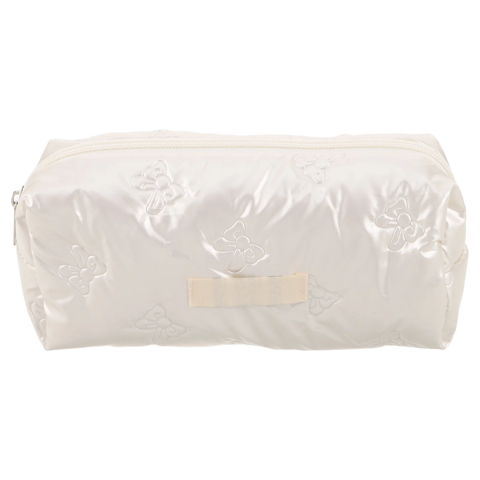 

Embossed Pencil Bag Large Capacity Zippered Stationery Organizer Portable School Supply Pouch For Teens Pencil Case For Students