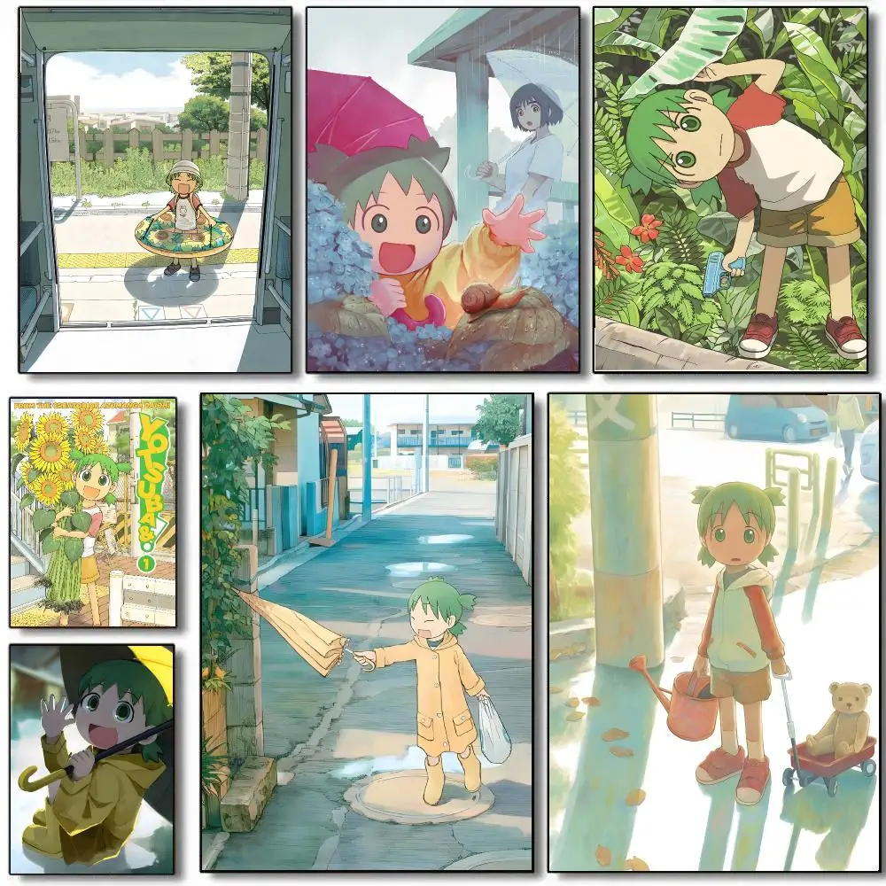 Japanese Anime Y-Yotsuba Poster HD Waterproof Aesthetic Wall For Home Decor Trendy Durable Easy To Apply Art