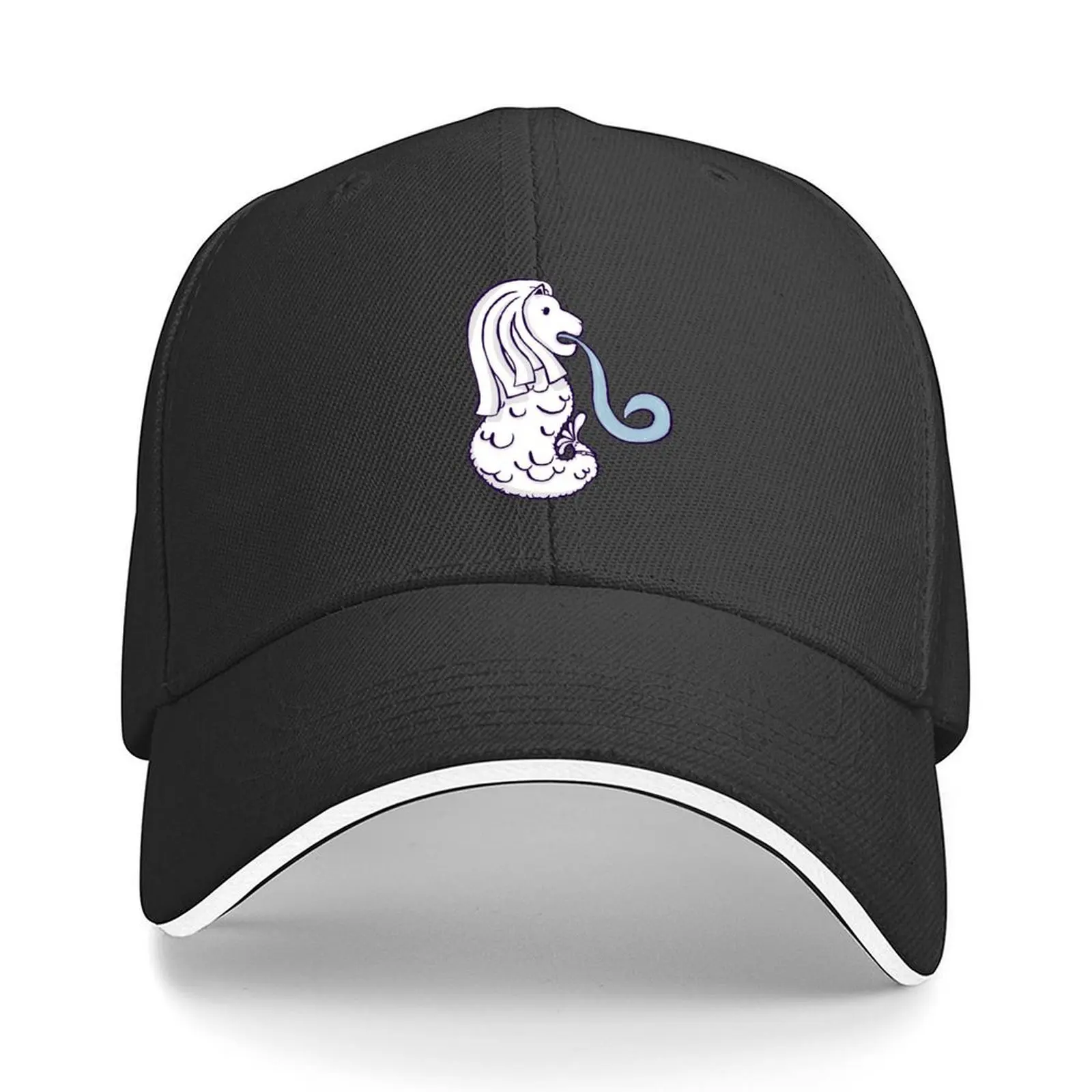 

Merlion Baseball Cap Golf Wear Funny hats sun caps Beach Outing Sun Hats For Women Men's