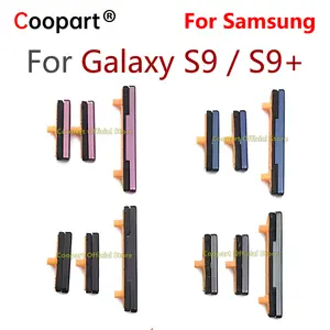 Bilashmart 1 Set Power On Off Switch Volume Upper Down Button Samsung Galaxy S9 G960 F/S9 Plus S9plus S9+ G965 G965F Side Button Key