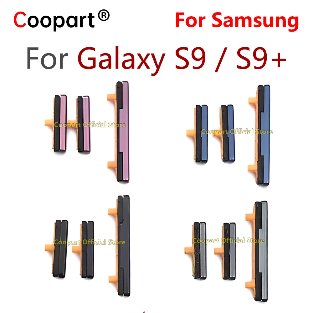 1 Zestaw włączania i wyłączania zasilania Przycisk górnego i dolnego głośności do Samsung Galaxy S9 G960 F/S9 Plus S9plus S9+ G965 G965F Przycisk boczny