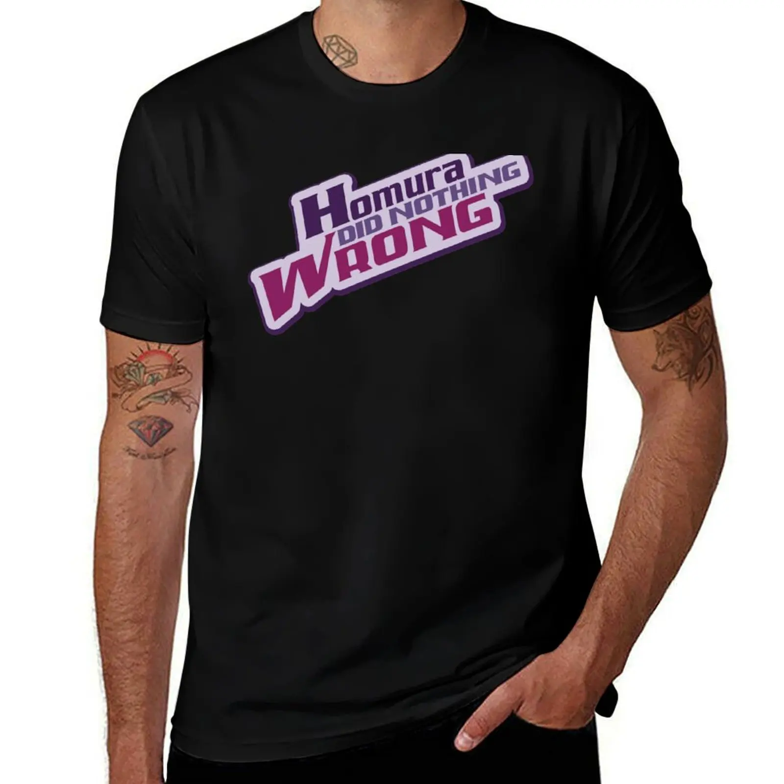 

Homura Did Nothing Wrong T-Shirt man t shirt summer man t shirt cotton high quality t shirt personalised T-shirt