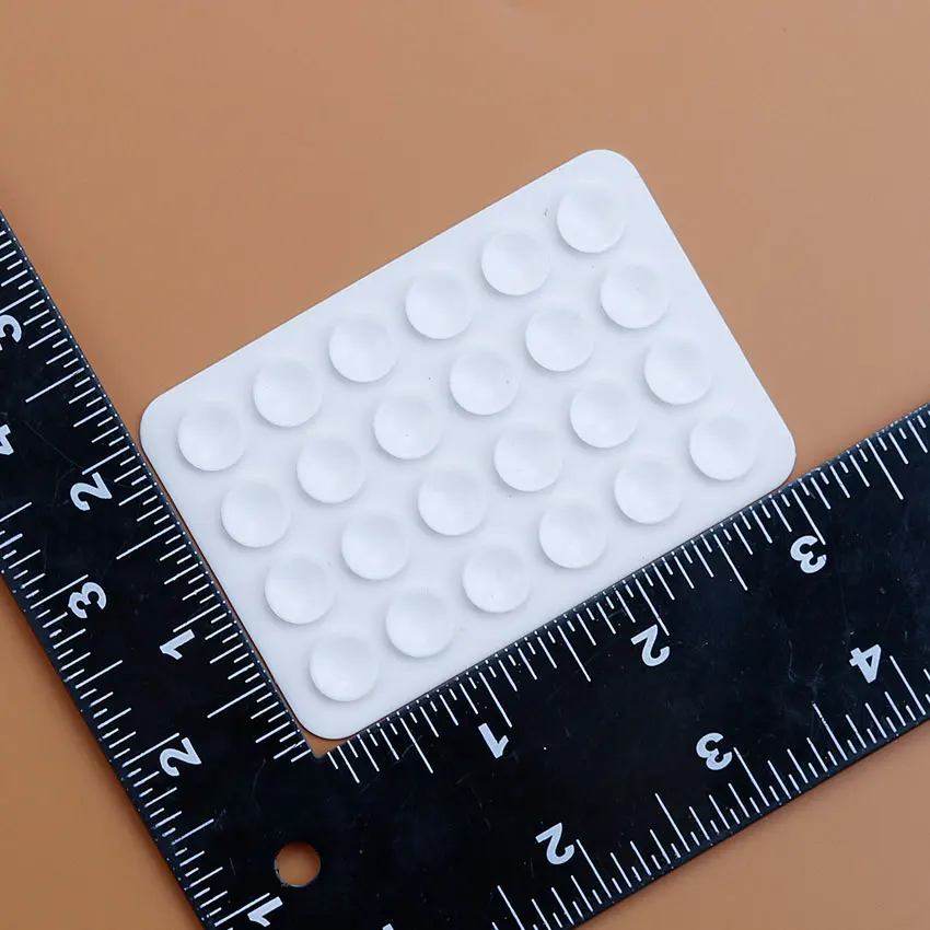 JCD 18 Color Backed Silicone Suction Pad For Phone Fixture Suction Cup Backed Adhesive Silicone Rubber Sucker Pad For Fixed Pad