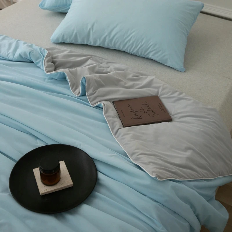 الصف أ الجليد رايون الصيف بطانية التبريد حريري تنفس شعور رائع لحاف صيفي تبديد الحرارة سرير مفرد مزدوج المعزي