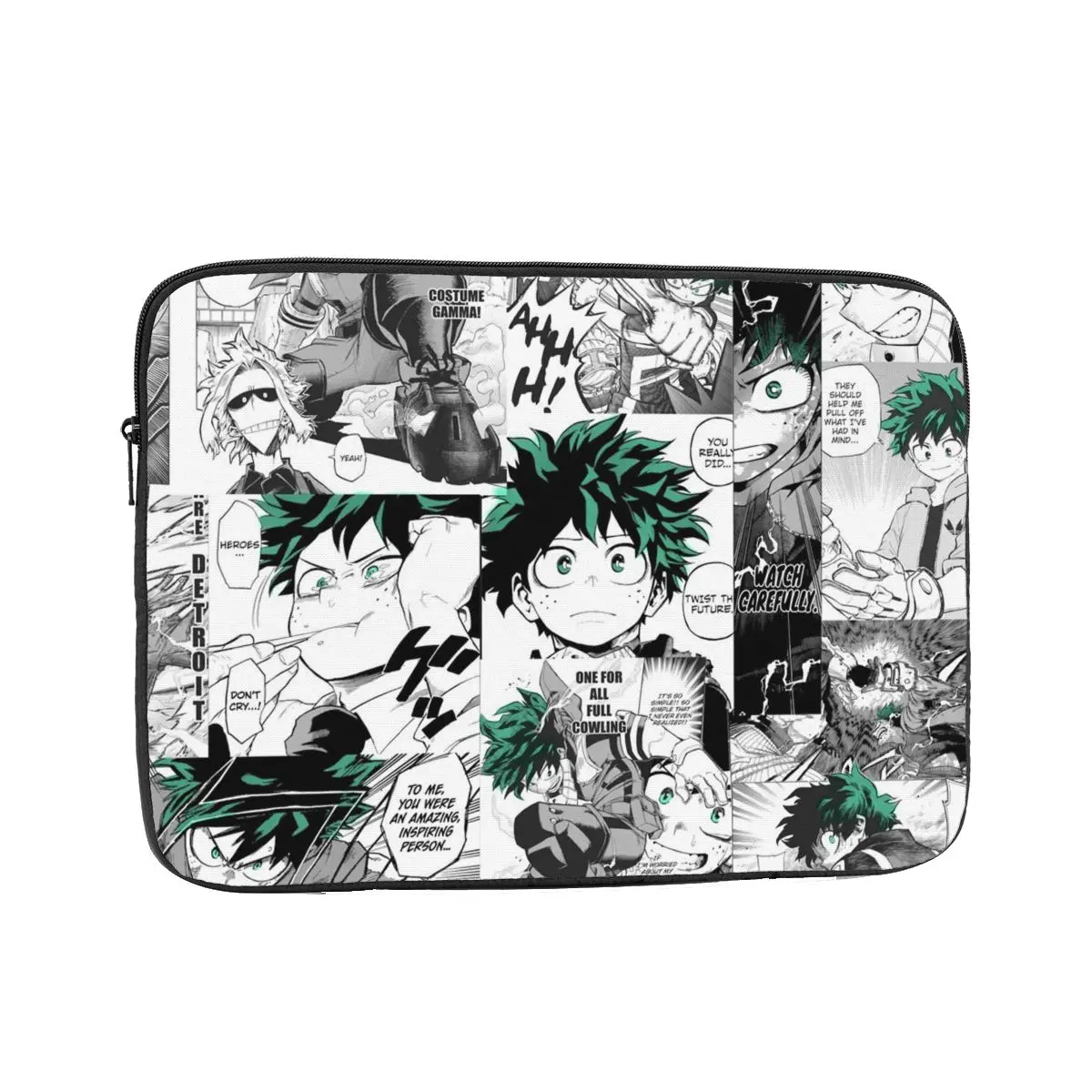 My Hero Academia Deku Manga Collage Notebook Laptop Bag Case Pouch Notebook Sleeve Cover Bag Tablet Shockproof Case Bag