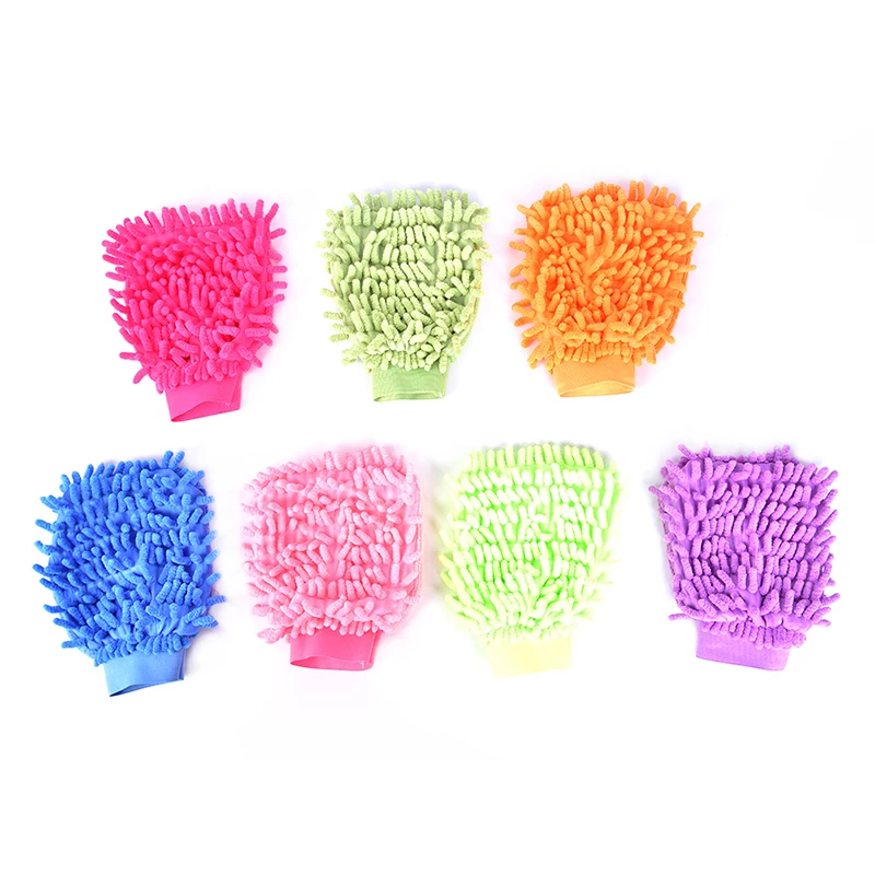 

1PC Car Home Cleaning Window Washing Tool Auto Care Tool Car Drying Wash Glove Ultrafine Fiber Chenille Microfiber