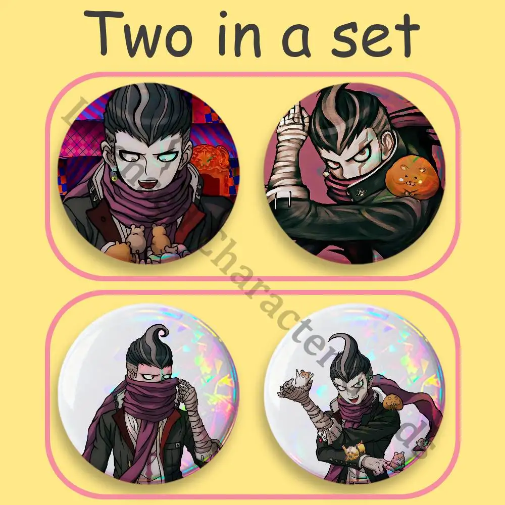 G-Gundham T-Tanaka Badges 25 32 44 58 75 mm Round Cosplay Pin Backpack Decor Collect Gifts Brooch 2-Piece Set